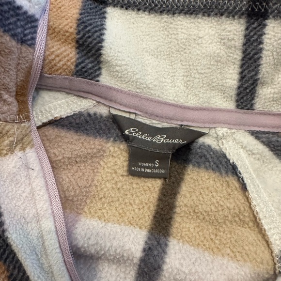 Eddie Bauer Plaid 1/4 Zip Pullover - Picture 3 of 3